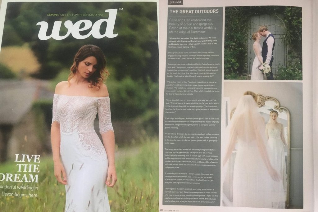 wed magazine real wedding feature catie dan