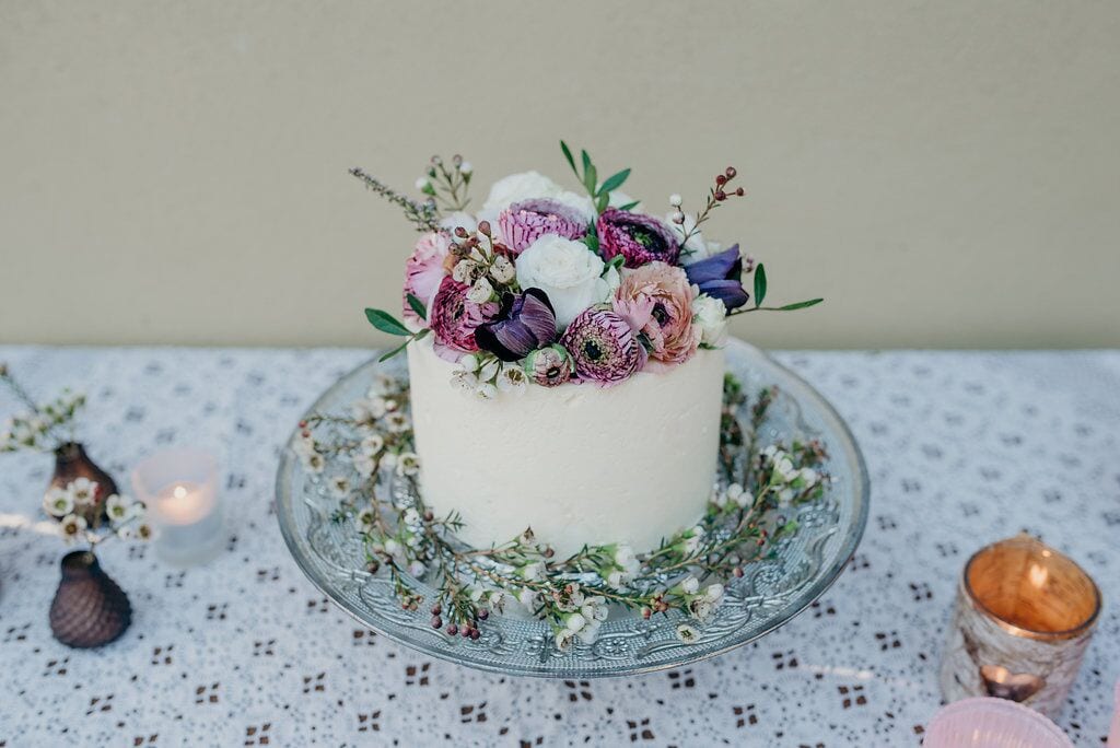 more cake elopement wedding cake inspiration ever after blog simple flowers