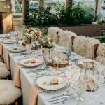 elopement wedding table set up