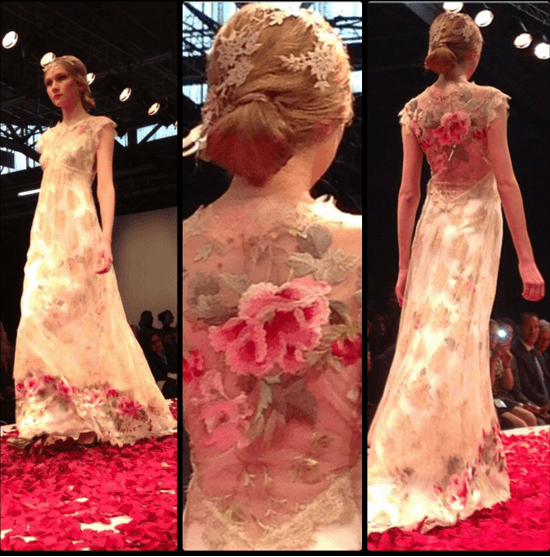 Claire Pettibone 'Raven' wedding dress, Still Life