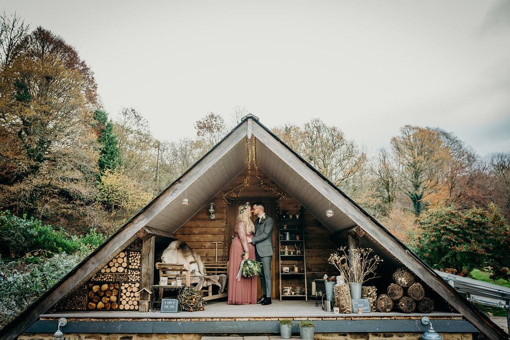 november recap elopement blog post above wedding barn