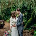bride and groom outdoor wedding photography
