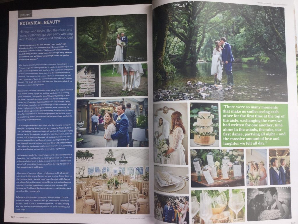 wed magazine feature organic botanical luxe wedding at ever after