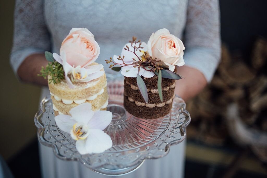 throwback to miniature elopement wedding cakes vanilla and chocolate 