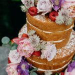 Rebecca-and-Louise-naked-cake-flowers-and-strawberries