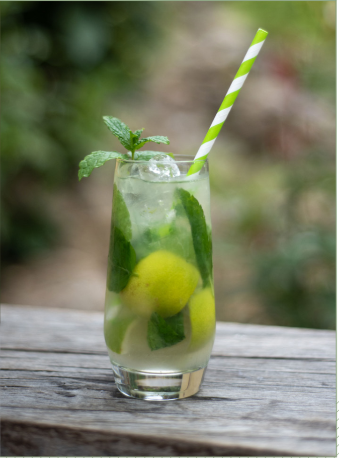 Devon inspired cocktail, mojito, fresh lime, fresh mint, drinks, wedding, signature, ever after, grenofen, refreshing