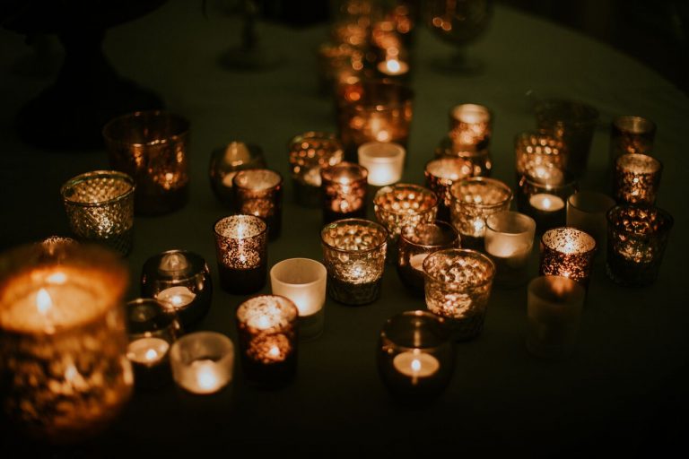 Candle light wedding decor Photographer: Lucy Turnbull