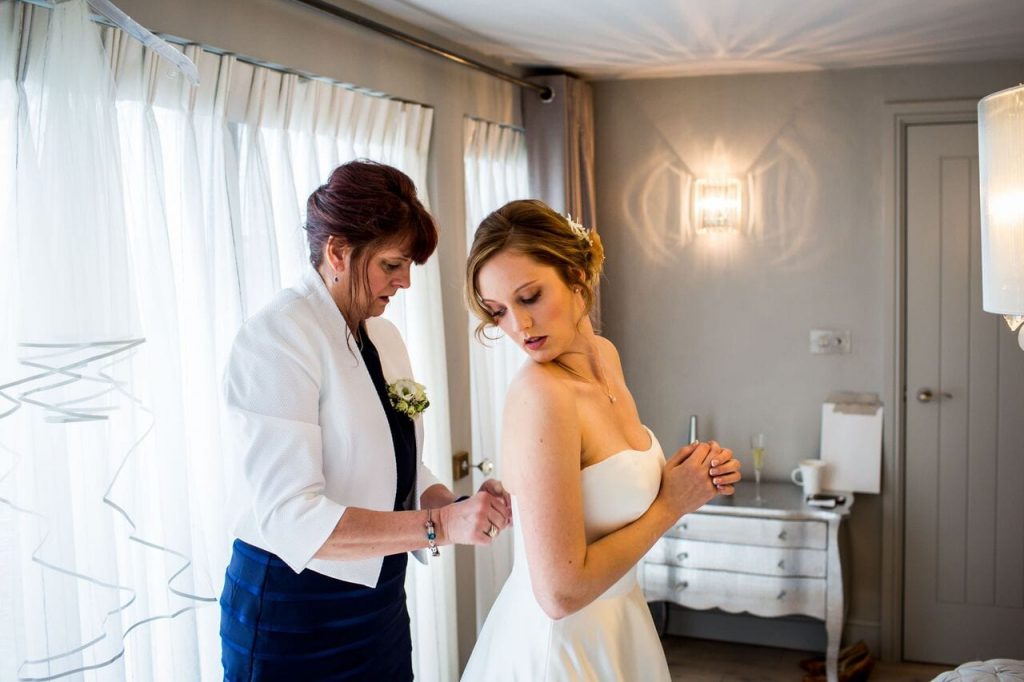 the dress ever after blog post bride getting ready