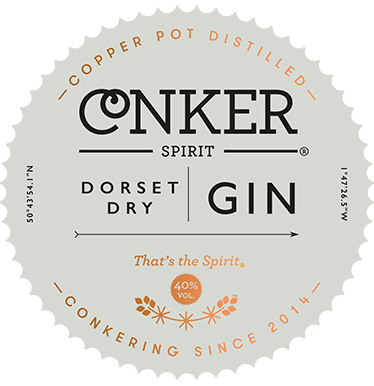 conker gin label 